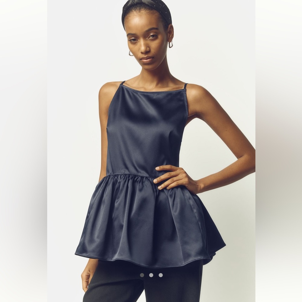 Anthropologie silky babydoll top